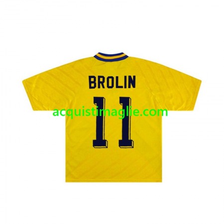 Divisa di Calcio Svezia Brolin 11 Retro Prima 1994